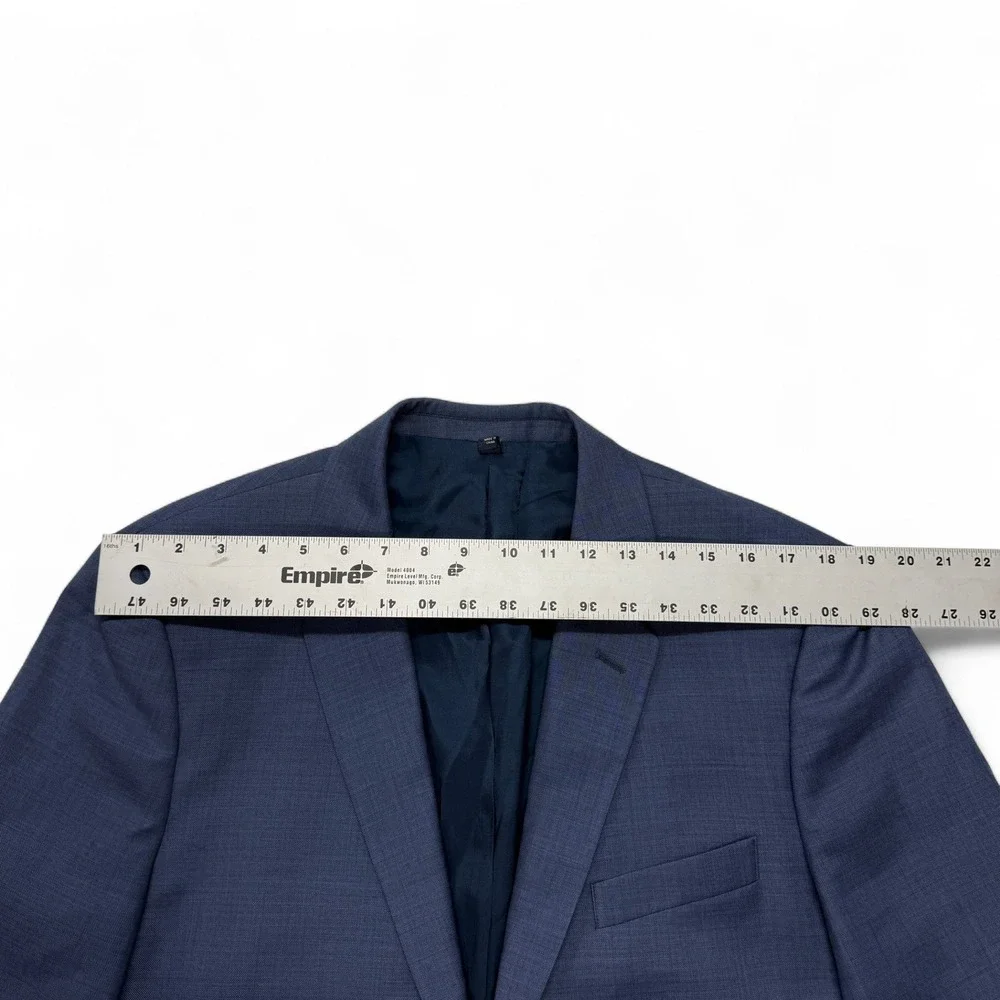 J Crew Thompson Blue Wool Blazer Jacket Suit Separate Mens 42L‎